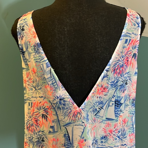 Lilly Pulitzer Blue and Pink Dress or Swim Coverup - Picture 10 of 13
